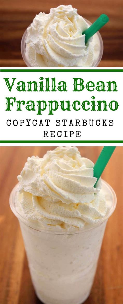 Unlike the starbucks® version and other homemade versions, this homemade frappuccino is rich and sweet without the ice cream, condensed milk. Vanilla Bean Frappuccino | Starbucks recipes, Starbucks ...