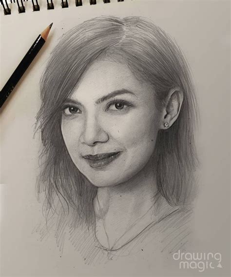 10 Potret Lukisan Wajah Kece Artis Dengan Sketsa Pensil Mirip Banget