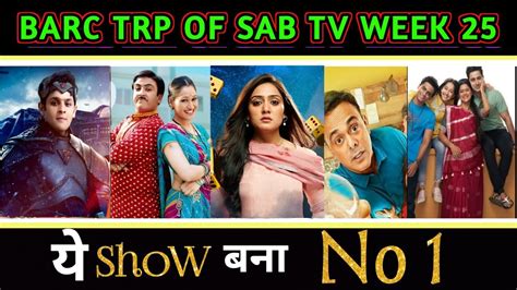 Sab Tv All Shows Trp Of This Week Barc Trp Of Sab Tv Trp Report Of