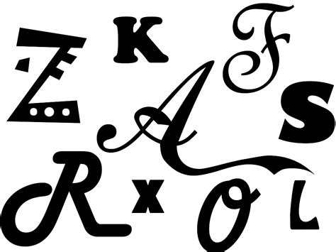 Letters Silhouette | Free vector silhouettes