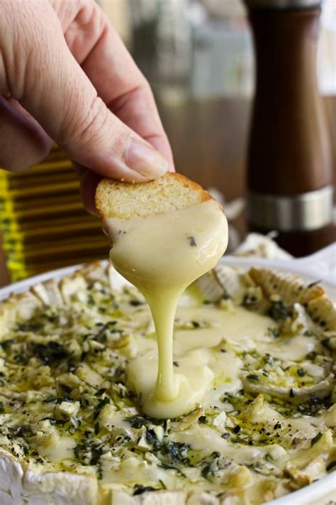 Garlic And Herb Baked Brie The Two Bite Club