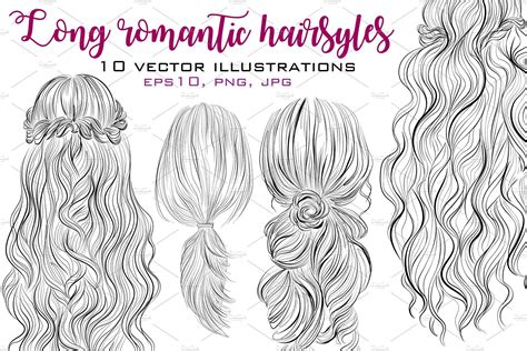 10 Long Romantic Hairstyles Haar Tekenen Lang Haar Kapsels Haar