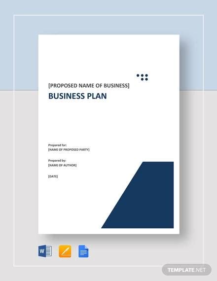 If you are writing your business plan to seek millions of be creative while designing your business plan cover page and writing any important details in your business plan. FREE 12+ Sample Professional Business Plan Templates in PDF | MS Word | Google Docs | Apple Pages