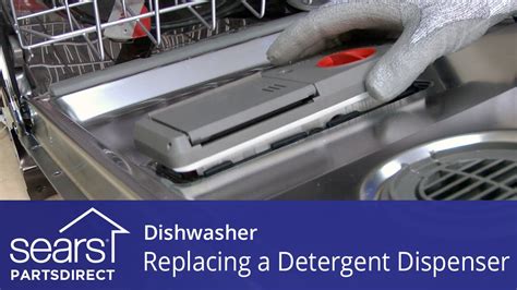 Dishwasher dispenser assembly part w10195172 how to replace. Replacing the Detergent Dispenser on a Dishwasher - YouTube