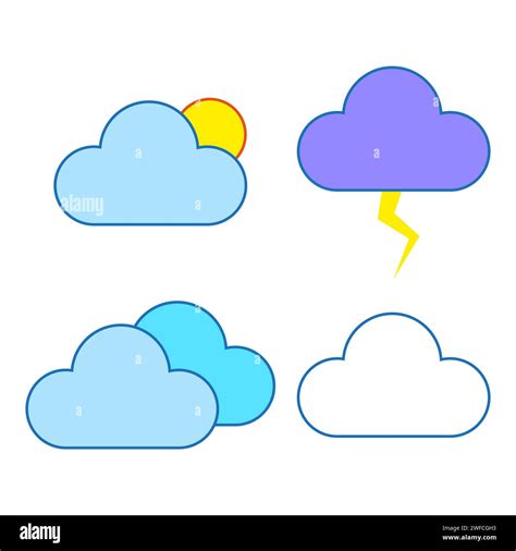 cumulus cloud rainbow cut out stock images and pictures alamy