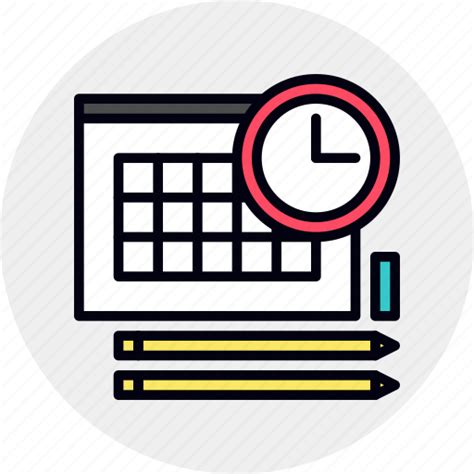 Classes Schedule School Timetable Icon Download On Iconfinder