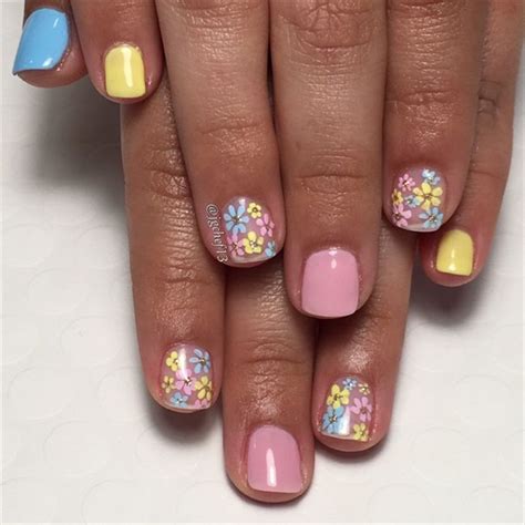 Nails Quenalbertini2 Pastel Daisy Deliciousness By Jgchef13 Nail Art