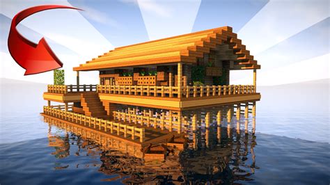 Well, this isn't exactly the same but you'll be under the sea this is a beautiful modern house that has been submerged underwater that removes the water from it so you can live under the sea but without it. STARTER HOUSE IN MINECRAFT on the Water! - YouTube