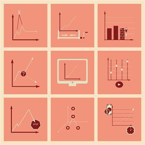 Concept Of Stylish Flat Design Icons Graph Vector Eps Ai Uidownload