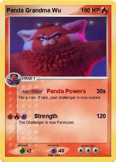Pokémon Panda Grandma Wu Panda Powers My Pokemon Card