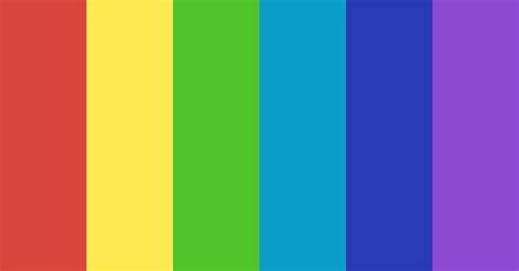 Rainbow Strokes Color Scheme Blue
