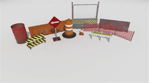 Vr Ar Ready 3d Construction Site Assets Cgtrader