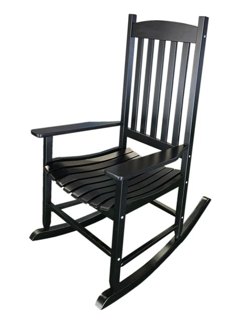 Mainstays Outdoor Wood Slat Rocking Chair White In 2020