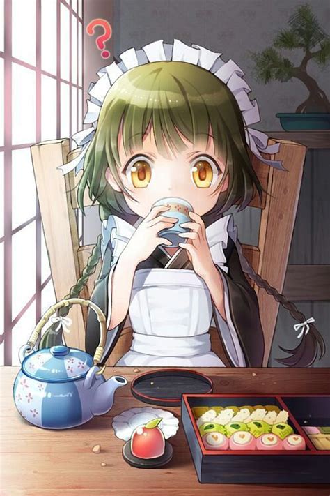Anime Drinking Tea Anime Pinterest Drinking Tea