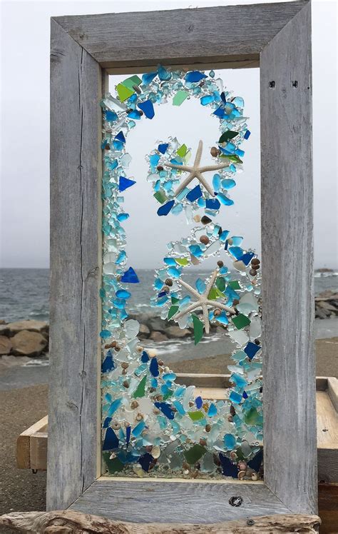 Sea Glass Crafts Sea Glass Art Stained Glass Art Mosaic Crafts Mosaic Art Mosaic Glass