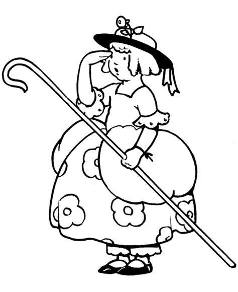 612x792 peep and big wide world coloring pages snow white. BlueBonkers: Coloring Page Sheets - Little Bo Peep - Story ...