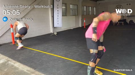 2022 crossfit quarterfinals workout 3 youtube