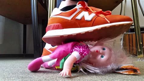 Doll Crushing With New Balance Sneaker Youtube