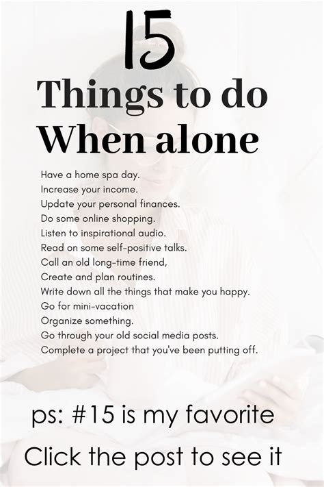 15 Things To Do In Your Alone Time Things To Do When Bored Things To