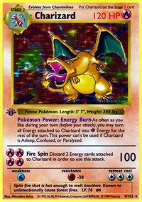 190 results for 1st edition charizard pokemon card. Charizard - 4/102 - Holo Rare - 1st Edition - Pokemon Card Singles » Base Set - Collector's Cache