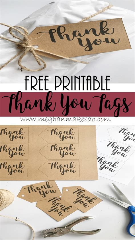 Create free thank you sticker flyers, posters, social media graphics and videos in minutes. Free Printable Thank You Tags — Meghan Makes Do