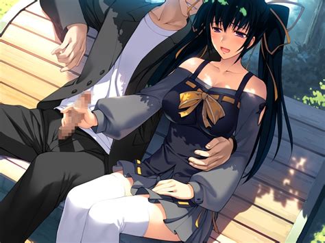 Rule 34 43 Bare Shoulders Bench Black Hair Blush Breasts Censored