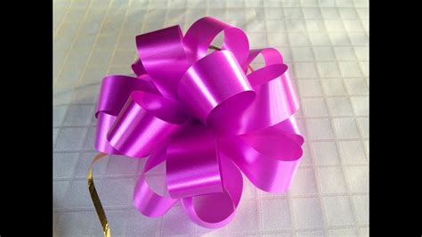 How To Make A Bow With Ribbon Youtube
