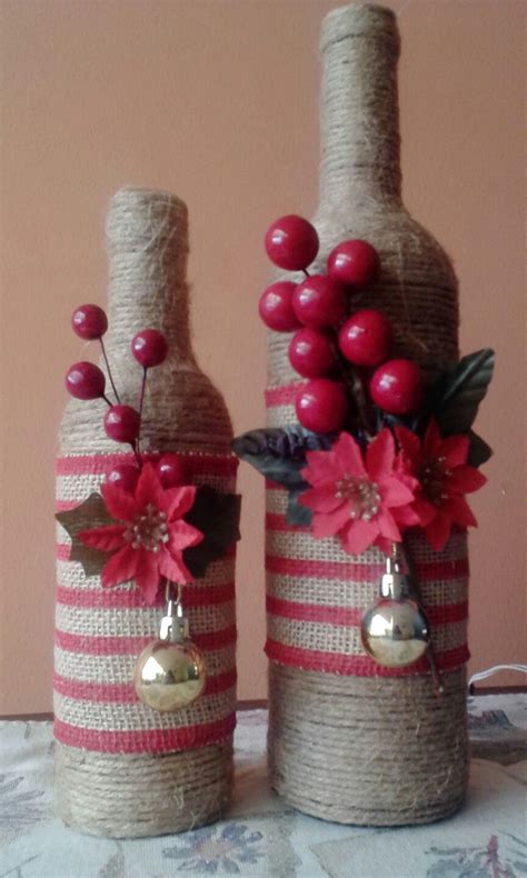 Ciudad De Guatemala Botellas Decoradas Para Navidad Decoraci N De