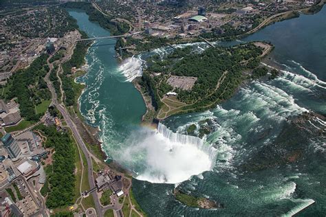Aerial View Of The Niagara Falls By Peter Oshkai