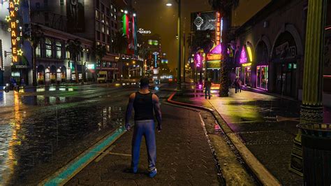 Gta 5 Next Gen Remastered Xbox Series X Insane Rain And Night Graphics
