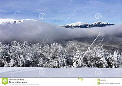 Snowy Slope Stock Image Image Of Mountain Resort America 48093751