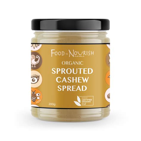 sprouted cashew spread 200g food to nourish