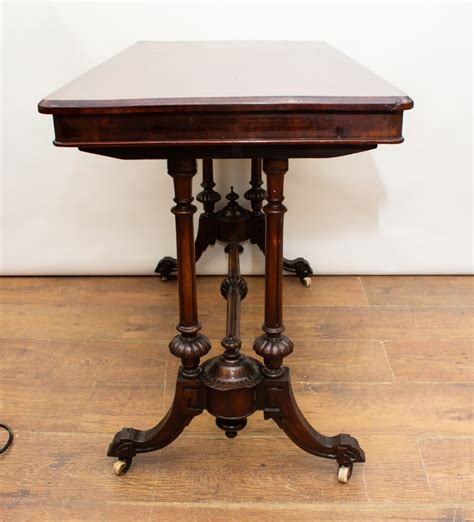 Victorian Side Table Antique Furniture Burr Walnut 1880 Antique