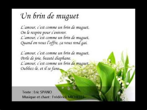 The tradition of offering lilies of the valley in france goes back to the renaissance. Un de brin muguet - YouTube
