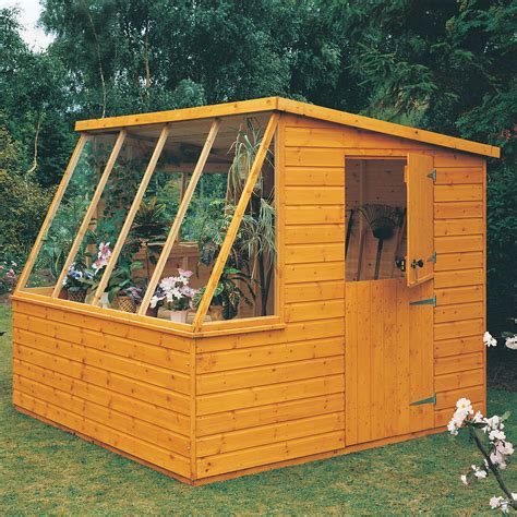 8x8 Iceni Pent Shiplap Wooden Shed With Assembly Service Departments