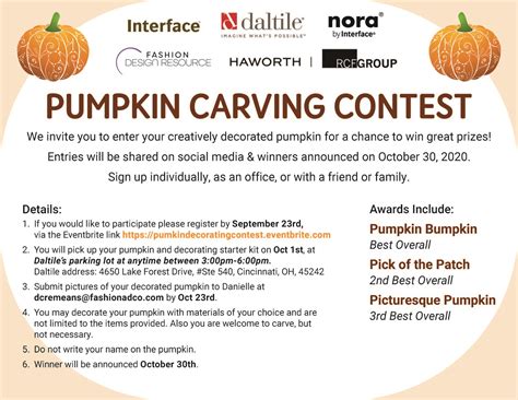 Pumpkin Carving Contest — Fashion Design Resource