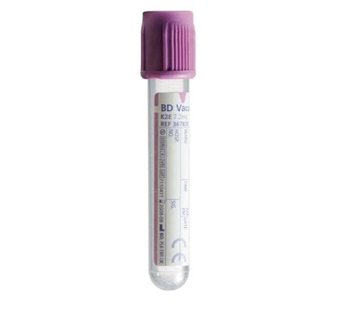 Find BD Vacutainer 3ml EDTA Purple Blood Collection Tubes Pack Of 10