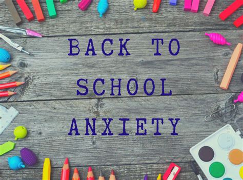 Back To School Anxiety Lesley Jeffreys Homeopath
