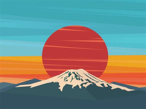 Windows 10 Mt Mount Fuji Illustration 1049x787