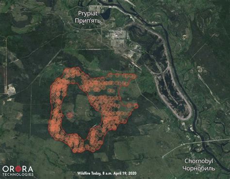 Chernobyl Fire Map 8amedt4 9 2020 Wildfire Today