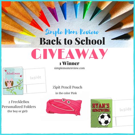 Back To School Giveaway Simple Mom Review