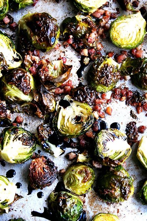 Roasted Brussels Sprouts With Pancetta And Balsamic Vegetable Sides