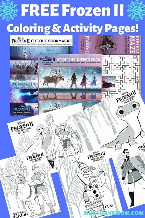18 Free Printable Frozen 2 Coloring Pages