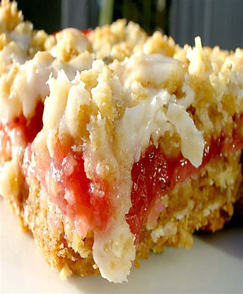 Strawberry Rhubarb Crumb Bars Rhubarb Desserts Rhubarb Recipes