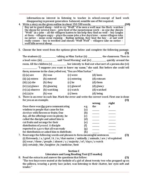 Download CBSE Sample Question Papers With Solution SA I For English communicative Class 10 by ...