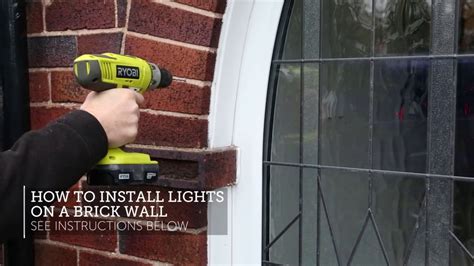 How To Install Christmas Lights On A Brick Wall Youtube
