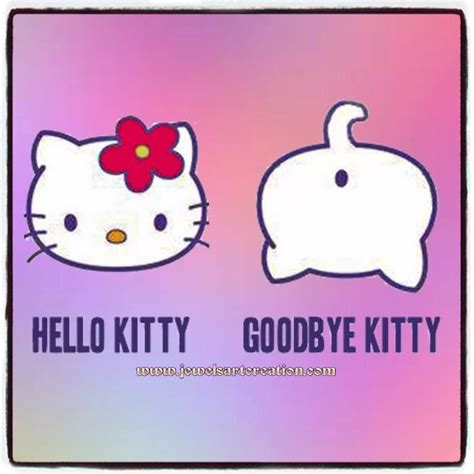 Goodbye Kitty Hello Goodbye Hello Kitty Kitten Snoopy Fandom