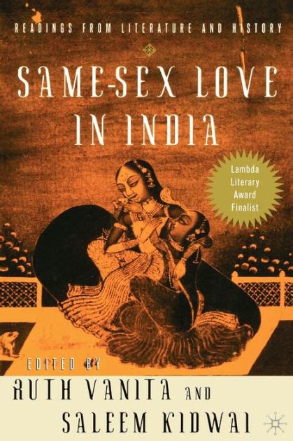 Same Sex Love In India Readings In Indian Literature By R Vanita