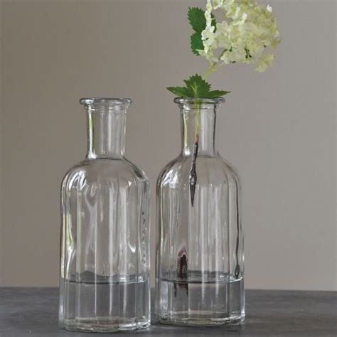 Vintage Glass Bottle Vase 3 Sizes Wedding Centrepieces Etsy Bottle Vases Wedding Bottle