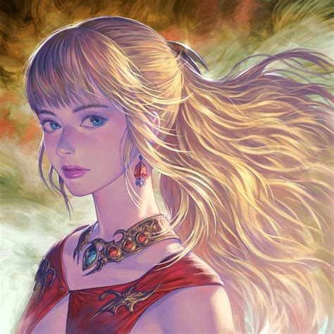 Arina Nary Lyse Hext Final Fantasy Final Fantasy Xiv Commentary 1girl Blonde Hair Blue
